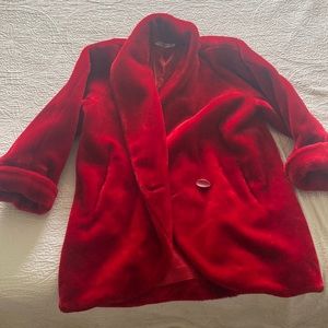 Beautiful Crimson Red Teddy Bear Jacket by DonnyBrook